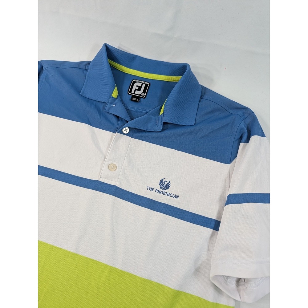 Footjoy Golf Performance Polo The Phoenician Logo Men's Small Colorblock
